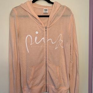Pink zip up jacket